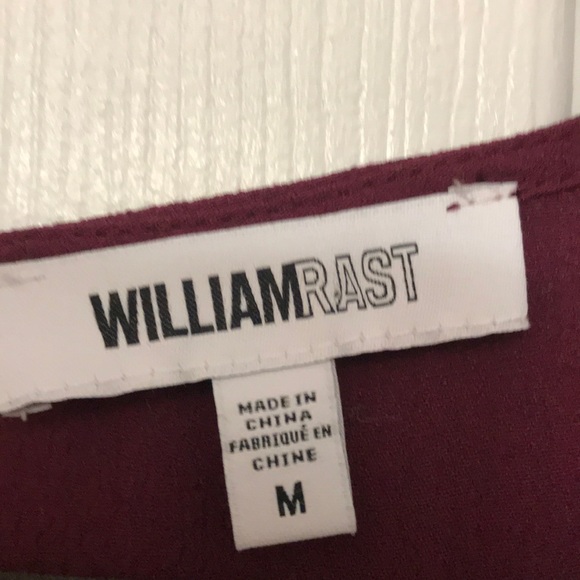 William Rast Ruffled sleeve 100% Viscose Top - Picture 3 of 7